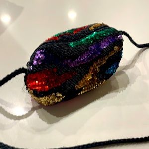 Vintage Multi color sequin evening bag